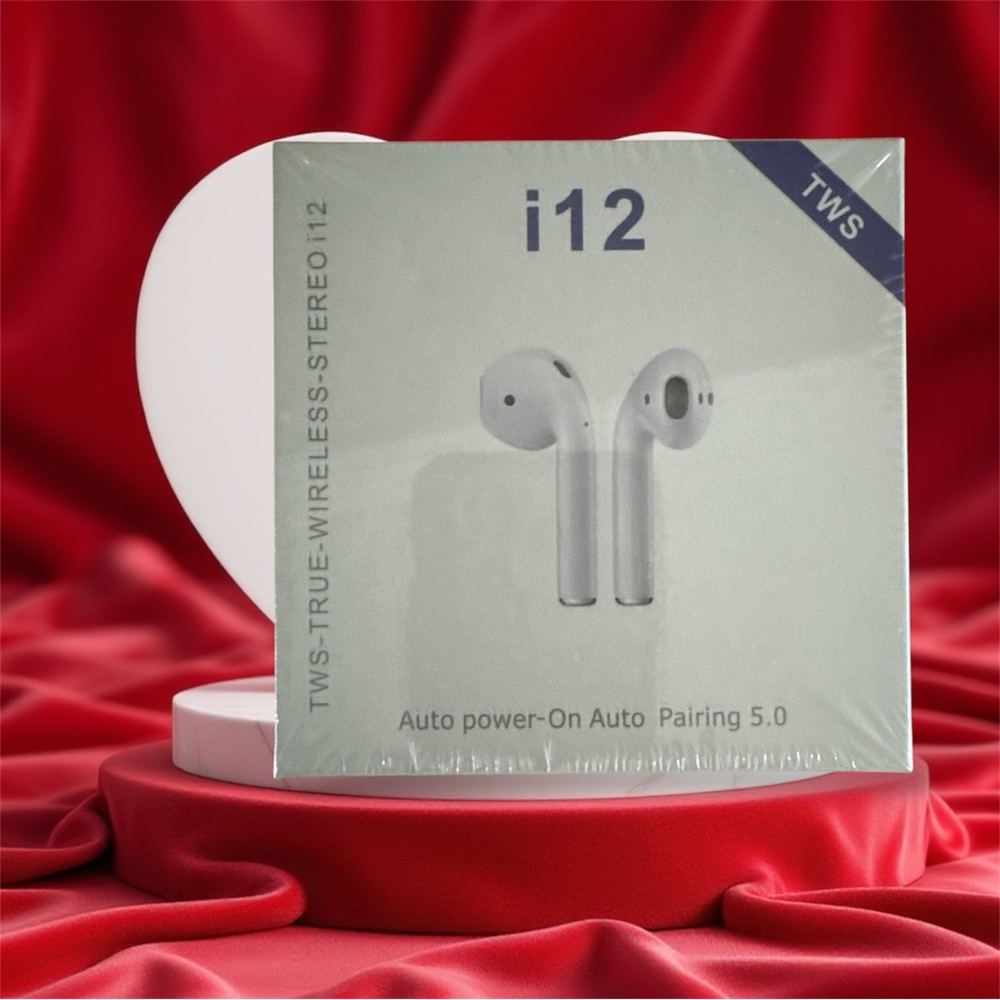 TWS i12 Wireless Earbuds - White